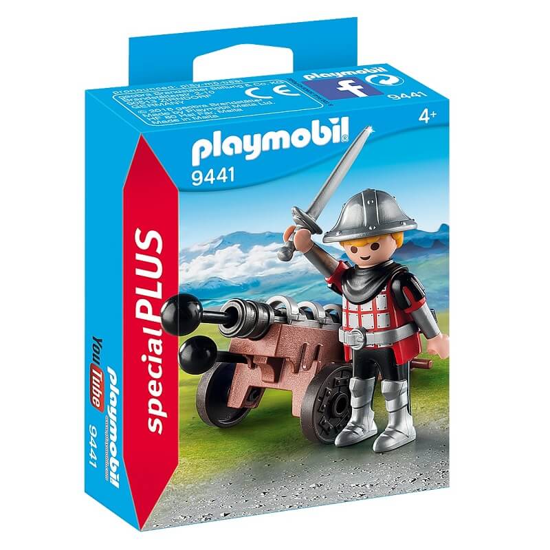 Chevalier Playmobil et son canon