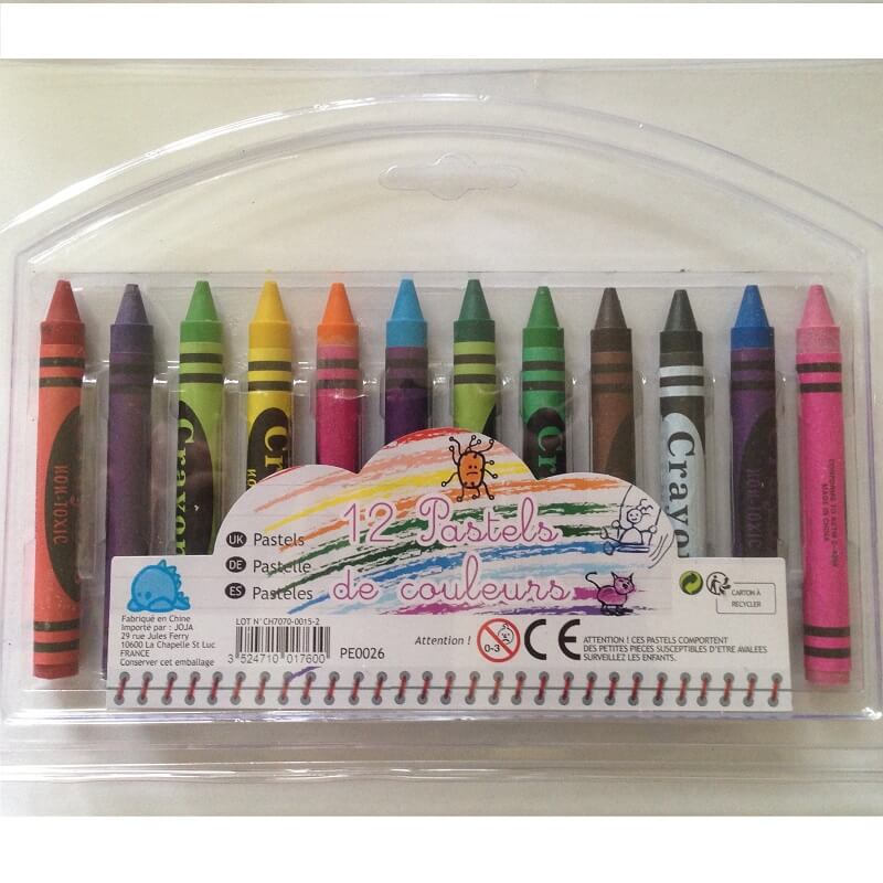 Lot de 8 Crayons de Couleurs pour les Petits