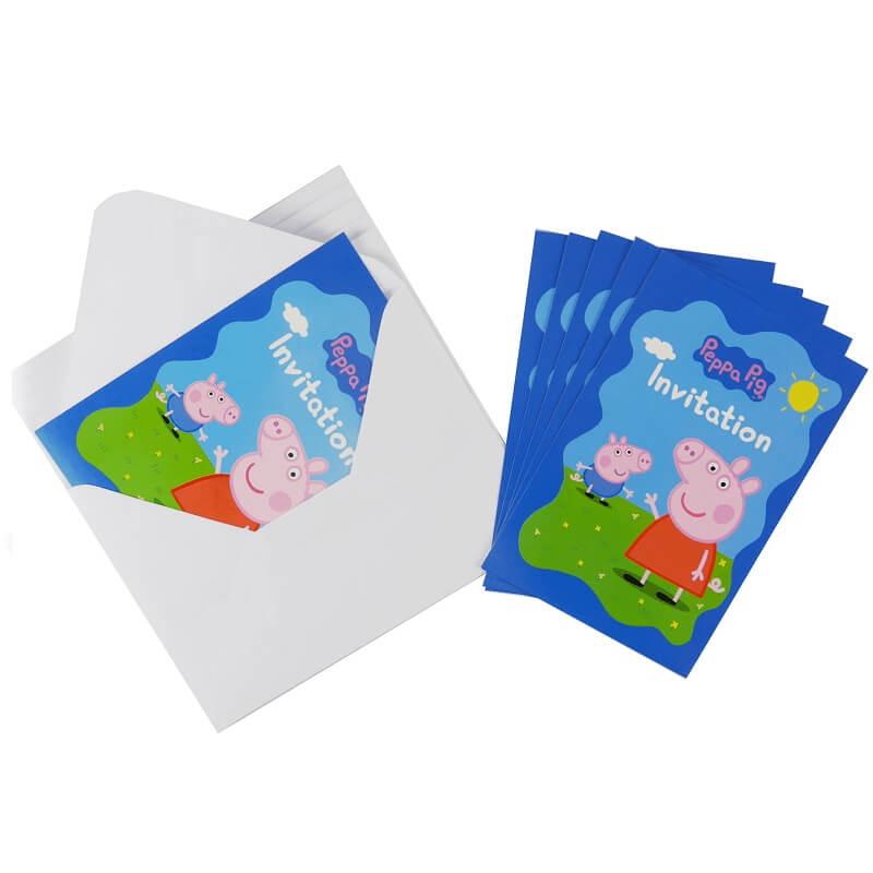 Invitation anniversaire Peppa Pig carte à gratter digitale virtuelle  numérique