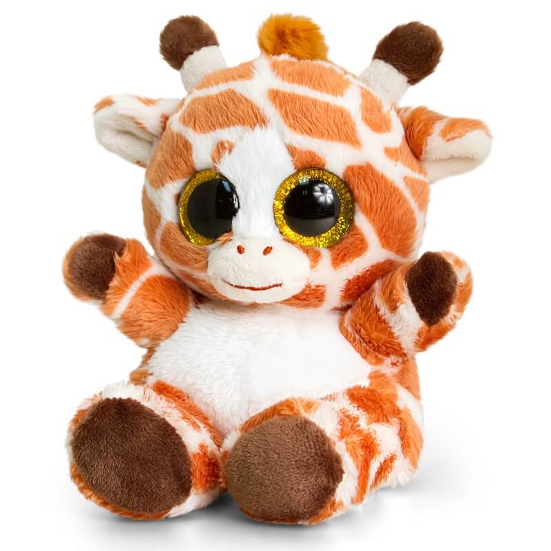 Grande peluche girafe aux gros yeux Keel Toys de 22 cm.