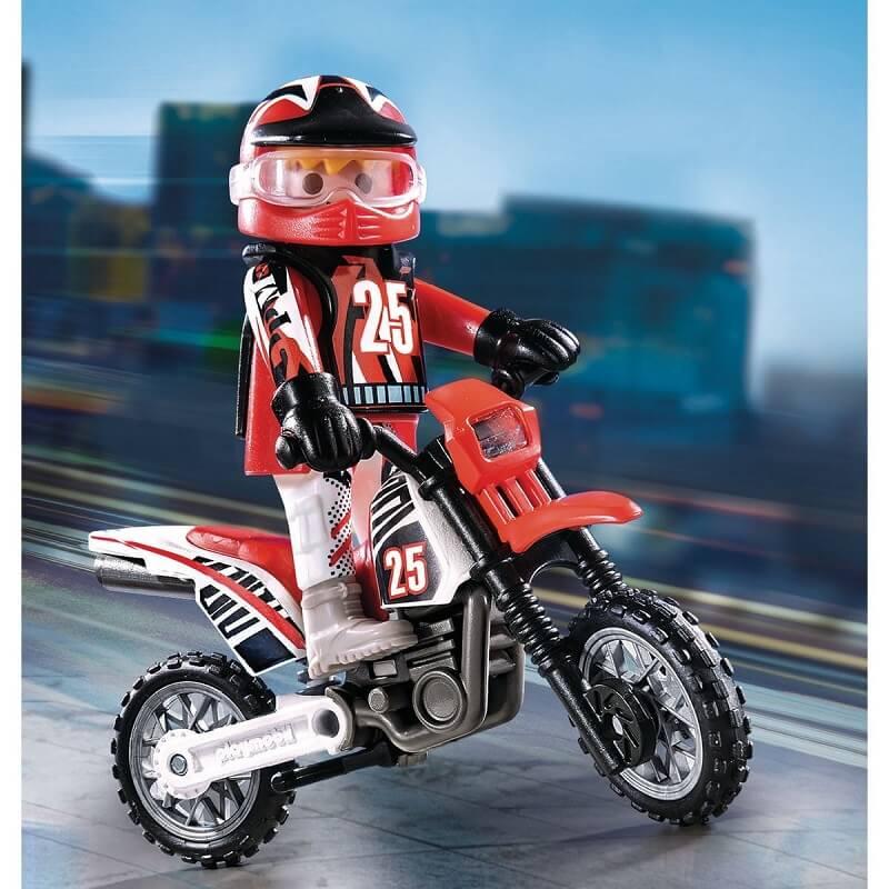 Playmobil Homme Pilote de Moto Cross 3301