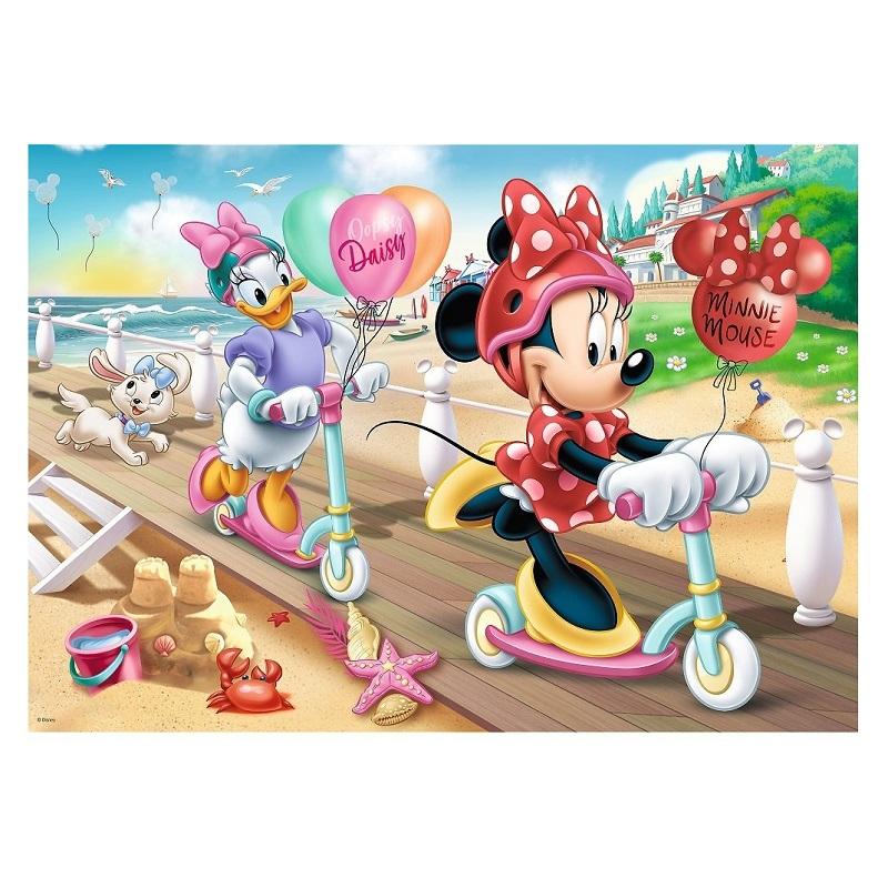Puzzle Minnie et Daisy à la plage 200 pièces